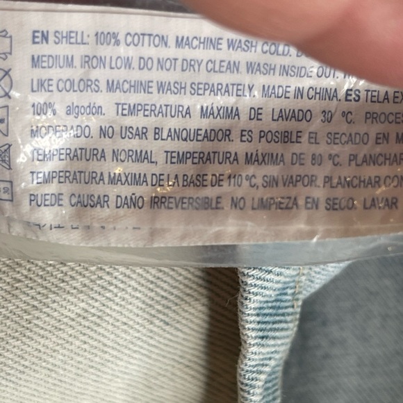 Forever 21 Denim Overall Mini Skirt Bleached M - Picture 13 of 17